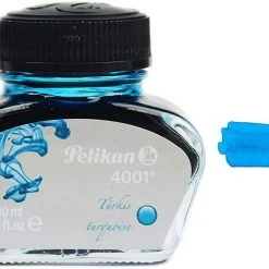Discount ✨ Pelikan 4001 Fountain Pen Ink Bottle, 30ml, Turquoise 🛒