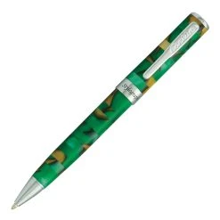 New 🔥 Conklin Stylograph Mosaic Ballpoint Pen, Green & Brown 🔔