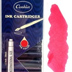 Deals 😍 Conklin Fountain Pen Ink Cartridges, 12 Pack, Red 😉