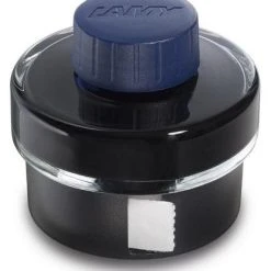 Deals 💯 Lamy 50ml Fountain Pen Ink Bottle With Blotter Paper, Blue/Black ✨