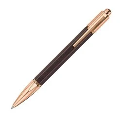 Cheap 😀 Caran D'Ache Varius Ballpoint Pen, Ebony Wood & Rose Gold, #4480.142 👍