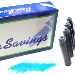 Deals ???? Pen Savings 24 Standard International Short Fountain Pen Ink Cartridges, Turquoise ????