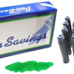 Buy ???? Pen Savings 24 Standard International Short Fountain Pen Ink Cartridges, Irish Green ????