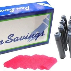 Top 10 😀 Pen Savings 24 Standard International Short Fountain Pen Ink Cartridges, Cardinal Red 🥰