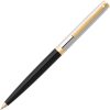Hot Sale ???? Sheaffer Sagaris Ballpoint Pen, Black, Chrome & Gold ????