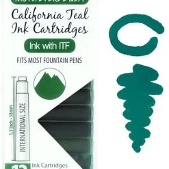 Promo 😉 Monteverde International Standard Fountain Pen Ink Cartridges, California Teal 😀