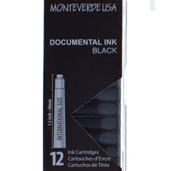 Buy 😀 Monteverde International Standard Fountain Pen Ink Cartridges, Documental Black 🌟