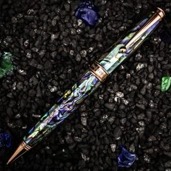Brand new 🌟 Monteverde Invincia Limited Edition Abalone Shell Ballpoint Pen, Rose Gold Trim ⌛