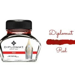 Wholesale 👍 Diplomat Octopus Fountain Pen Ink Bottle, 30ml, Red 👏