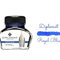 Cheapest ✔️ Diplomat Octopus Fountain Pen Ink Bottle, 30ml, Royal Blue 👏