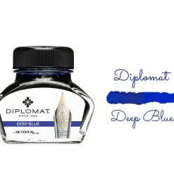 Budget 👏 Diplomat Octopus Fountain Pen Ink Bottle, 30ml, Deep Ultramarine Blue ✔️