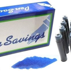 Promo ???? Pen Savings 24 Standard International Short Fountain Pen Ink Cartridges, Legal Blue ❤️