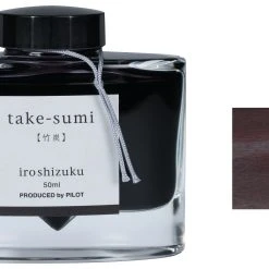 Brand new 🔥 Pilot Iroshizuku Fountain Pen Ink Bottle, 50ml, Take-sumi 👍