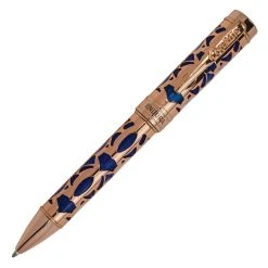 New 🔔 Conklin Endura Deco Crest Ballpoint Pen, Blue & Rose Gold ❤️