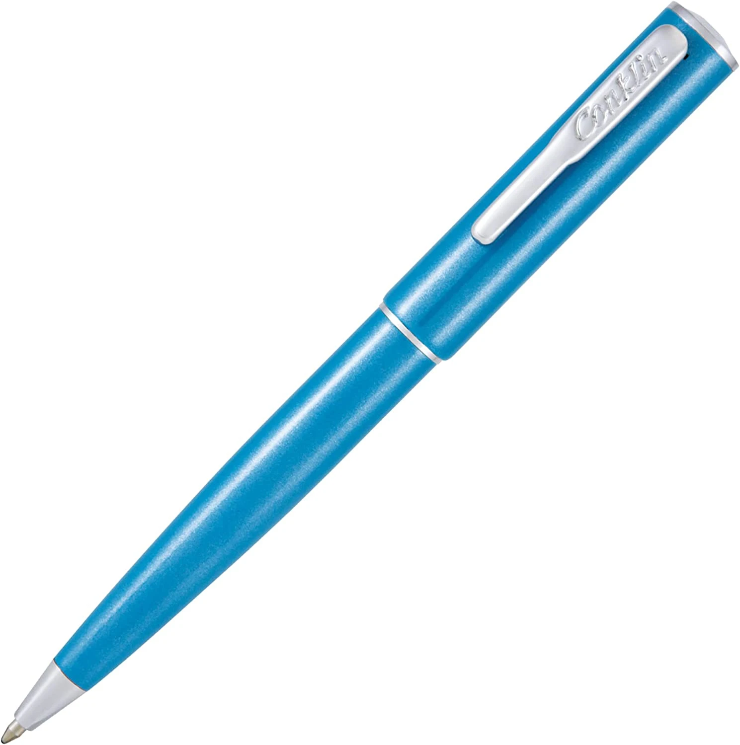 Wholesale ๐ Conklin Coronet Ballpoint Pen, Turquoise & Chrome ๐