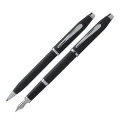 Budget 💯 Cross Century II Fountain & Ballpoint Pen Set, Smooth Touch Black 👏