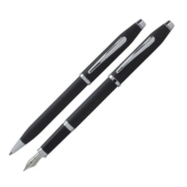 Budget 💯 Cross Century II Fountain & Ballpoint Pen Set, Smooth Touch Black 👏