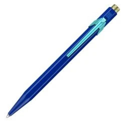 Best Sale ❤️ Caran D'Ache 849 Claim Your Style Ballpoint Pen, Blue 👍