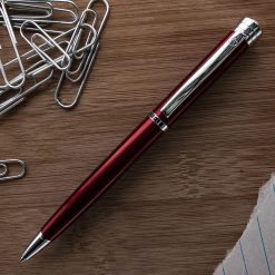 Brand new ???? Monteverde Strata Ballpoint Pen, Red & Chrome ????