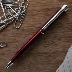 Brand new 💯 Monteverde Strata Ballpoint Pen, Red & Chrome 🎉