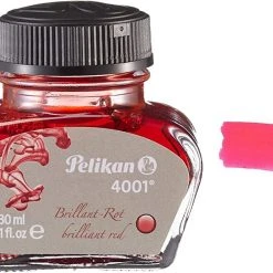 Brand new 🥰 Pelikan 4001 Fountain Pen Ink Bottle, 30ml, Brilliant Red 😉