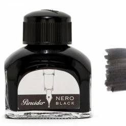 Buy 👍 Pineider Fountain Pen Ink Bottle, 75ml Glass Bottle, Black 🎉
