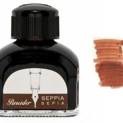 Deals ⌛ Pineider Fountain Pen Ink Bottle, 75ml Glass Bottle, Sepia 🎉