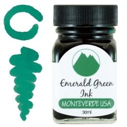 Promo ⭐ Monteverde 30ml Fountain Pen Ink Bottle, Emerald Green 😀