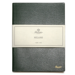 Discount ❤️ Pineider Notes Milano Leather Notebook, Green, Lined Ivory Paper ????