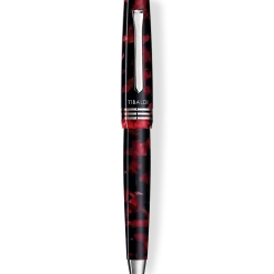 Flash Sale 😀 Tibaldi N60 Ruby Red Resin Ballpoint Pen 🔔