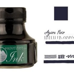New ⭐ Monteverde 90ml Fountain Pen Ink Bottle, Azure Noir 🥰