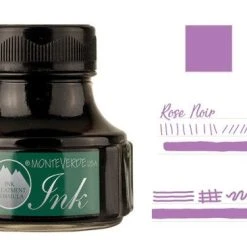 New 😍 Monteverde 90ml Fountain Pen Ink Bottle, Rose Noir 🎉