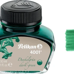 Outlet ❤️ Pelikan 4001 Fountain Pen Ink Bottle, 30ml, Dark Green ⭐