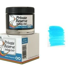Promo ❤️ Private Reserve Infinity Fountain Pen Ink Bottle, 60ml, Turquoise 🧨
