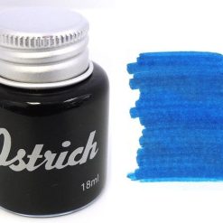 New ???? Ostrich Fountain Pen Ink Bottle, 18ml, Sea Of Okinawa Blue ????