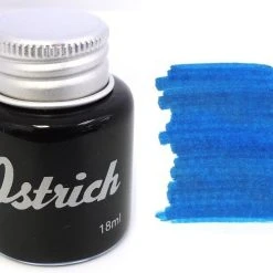 New 👏 Ostrich Fountain Pen Ink Bottle, 18ml, Sea Of Okinawa Blue 🔥
