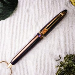 Discount ???? Tibaldi Bononia Seilan Purple Resin Ballpoint Pen, Gold Trim ????