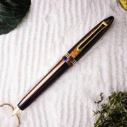 Discount 💯 Tibaldi Bononia Seilan Purple Resin Ballpoint Pen, Gold Trim 🔔
