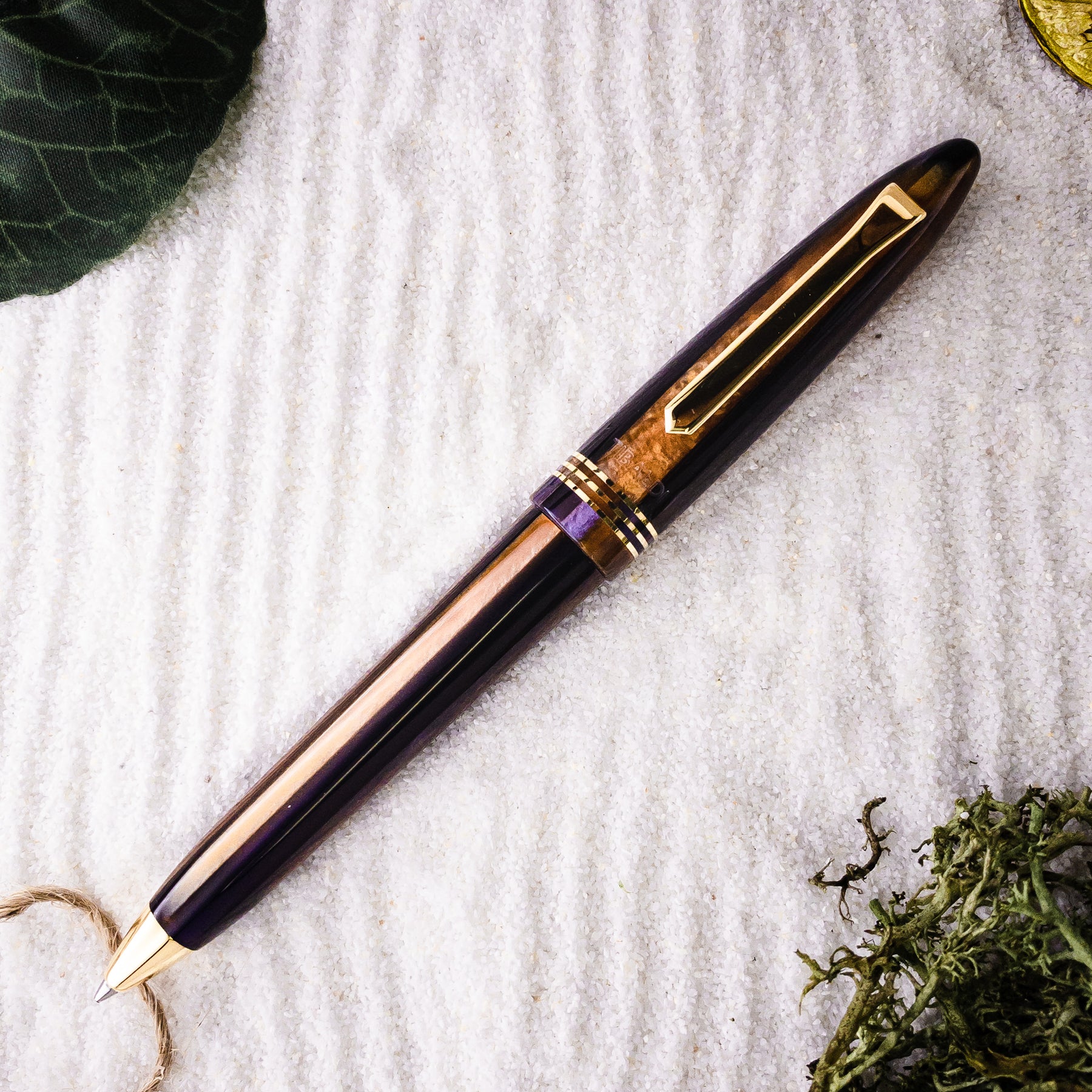 Tibaldi Bononia Seilan Purple Resin Ballpoint Pen, Gold Trim Discount ???? Tibaldi Bononia Seilan Purple Resin Ballpoint Pen, Gold Trim ???? -Tibaldi shop