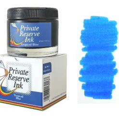 Cheap ❤️ Private Reserve Fountain Pen Ink Bottle, 60ml, Tropical Blue 🔔