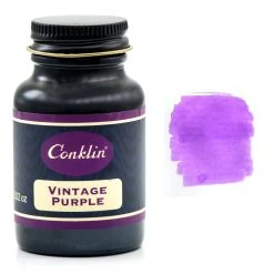 Promo 😍 Conklin Classic Fountain Pen Ink Bottle, Vintage Purple, 60ml Glass Bottle ⭐