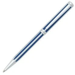 Hot Sale ⭐ Sheaffer Intensity Ballpoint Pen Blue & Chrome Striped 🛒