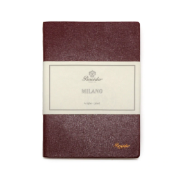 Deals ???? Pineider Notes Milano Leather Notebook, Red Wine, Lined Ivory Paper ????