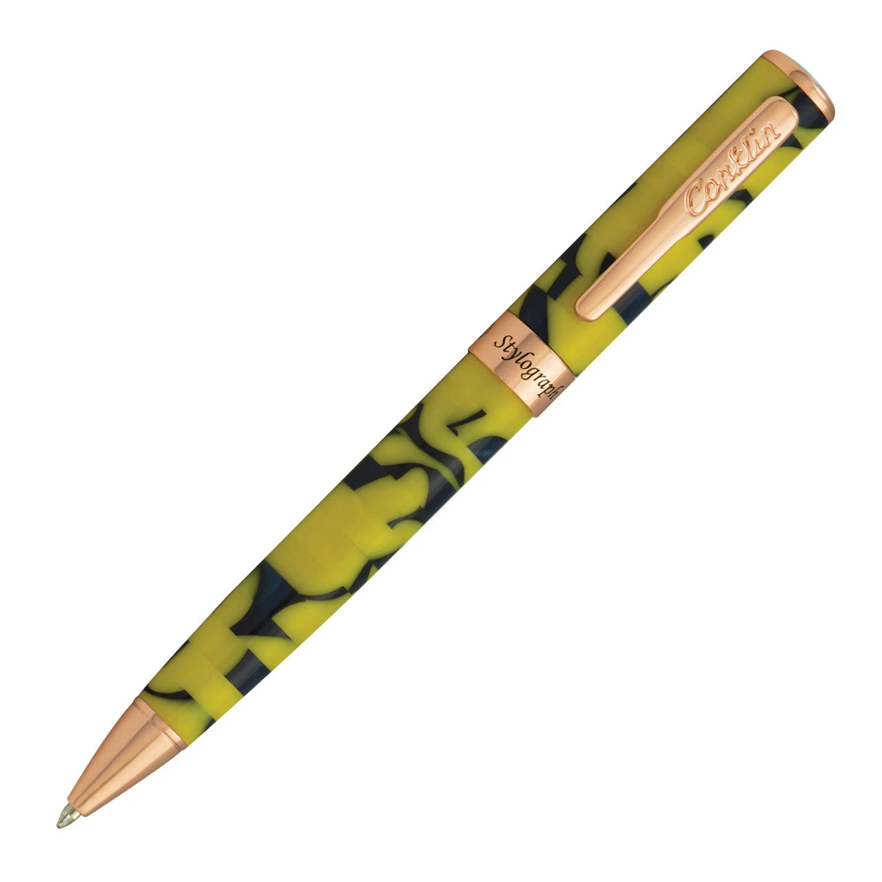 Cheapest ๐ฏ Conklin Stylograph Mosaic Ballpoint Pen, Yellow & Blue ๐