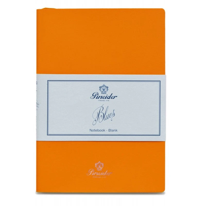 Best deal π Pineider Blues Notebook, A5, 192 Blank Pages, 55gr Paper, Orange π