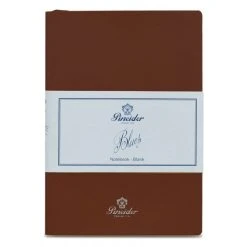 Outlet 😀 Pineider Blues Notebook, A5, 192 Blank Pages, 55gr Paper, Clay Brown 🛒
