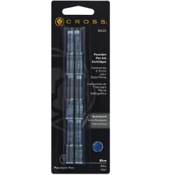 Best Sale 🎁 Cross Fountain Pen Ink Cartridge, 6 Pack, Blue, #8920 😍