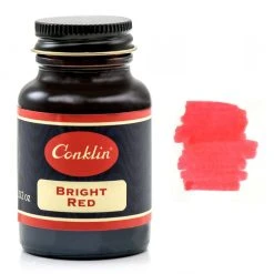 Coupon ⭐ Conklin Classic Fountain Pen Ink Bottle, Bright Red, 60ml Glass Bottle 🌟