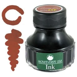 Flash Sale 🥰 Monteverde 90ml Fountain Pen Ink Bottle, Canyon Rust 🧨