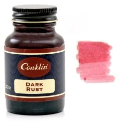 Promo ✨ Conklin Classic Fountain Pen Ink Bottle, Dark Rust, 60ml Glass Bottle ✨